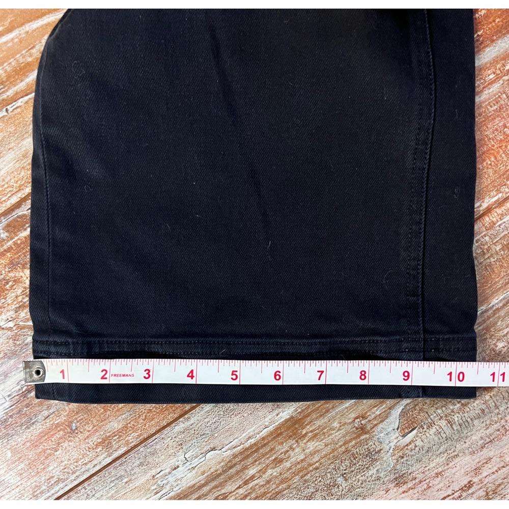 Everlane Black Wide Leg Crop Pants Women's Sz 8 High Rise Stretch Utility Casual - Picture 9 of 9